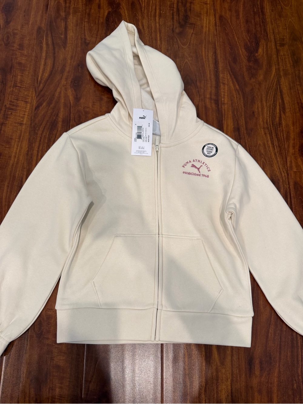 New Puma Girls  Zip up Hoodie Small